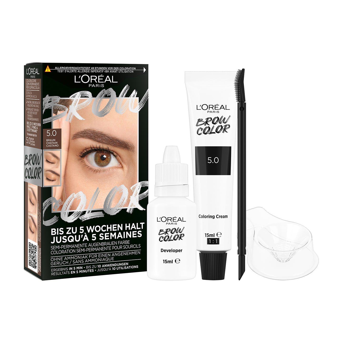 Brow Color 5.0 Braun - Verpackung & Produktdetails